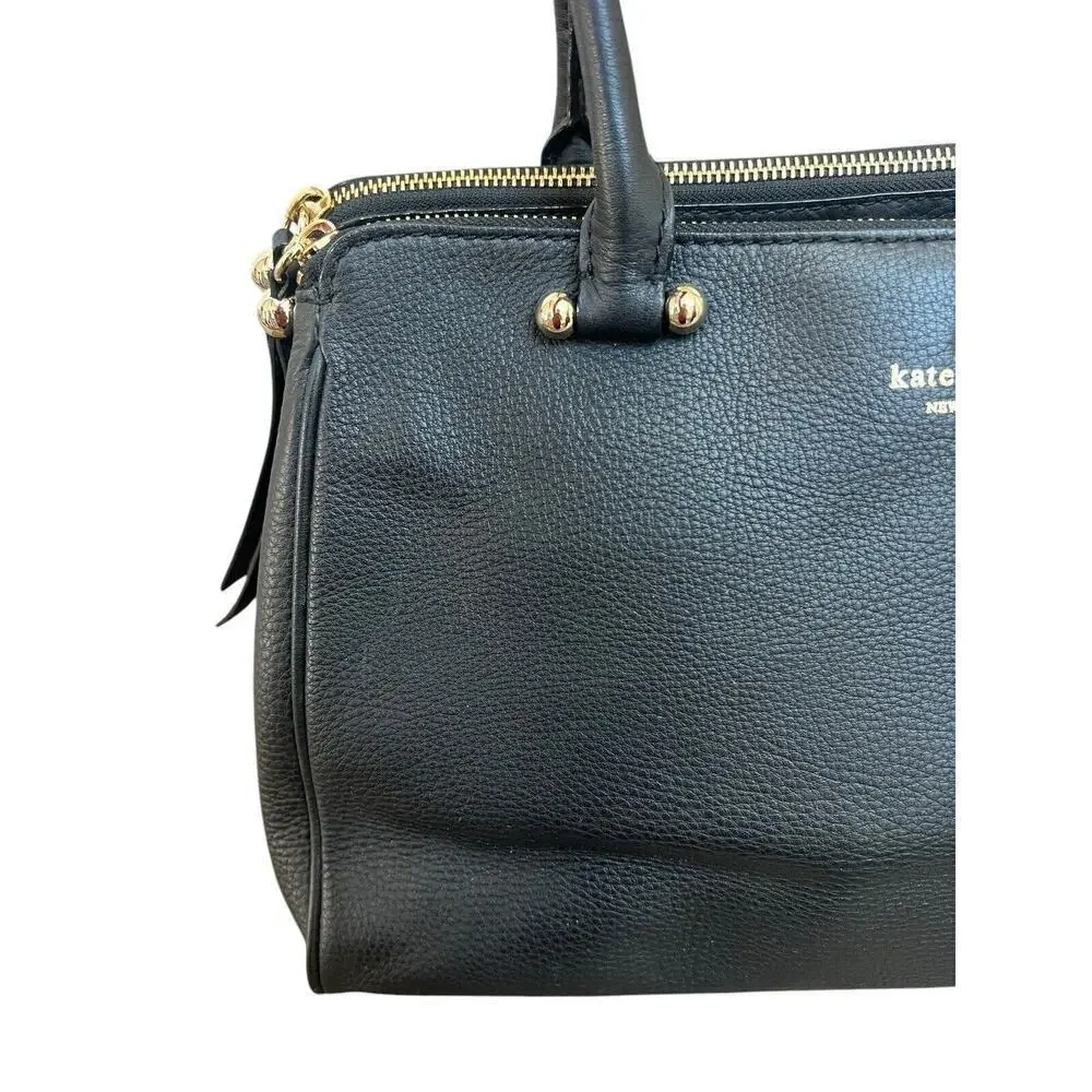 Kate Spade Black Kensington Charles Street Leather Shoulder Bag NWOT